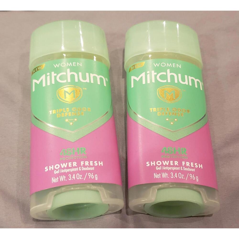Mitchum Womens Antiperspirant Deodorant Clear Gel Powder Fresh 3.4oz - 2 Pack